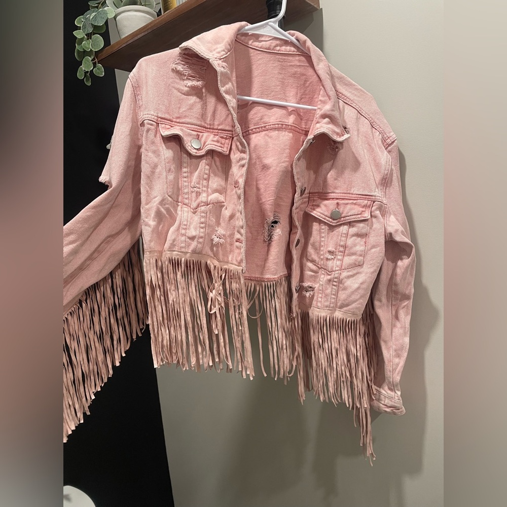 Fringe Denim Jacket